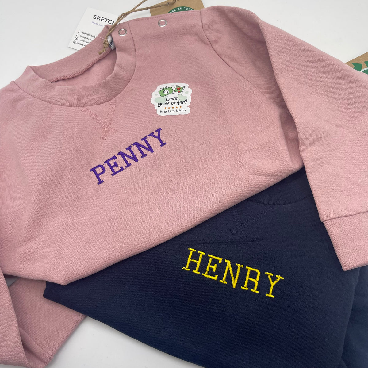 Personalised baby sweatshirt