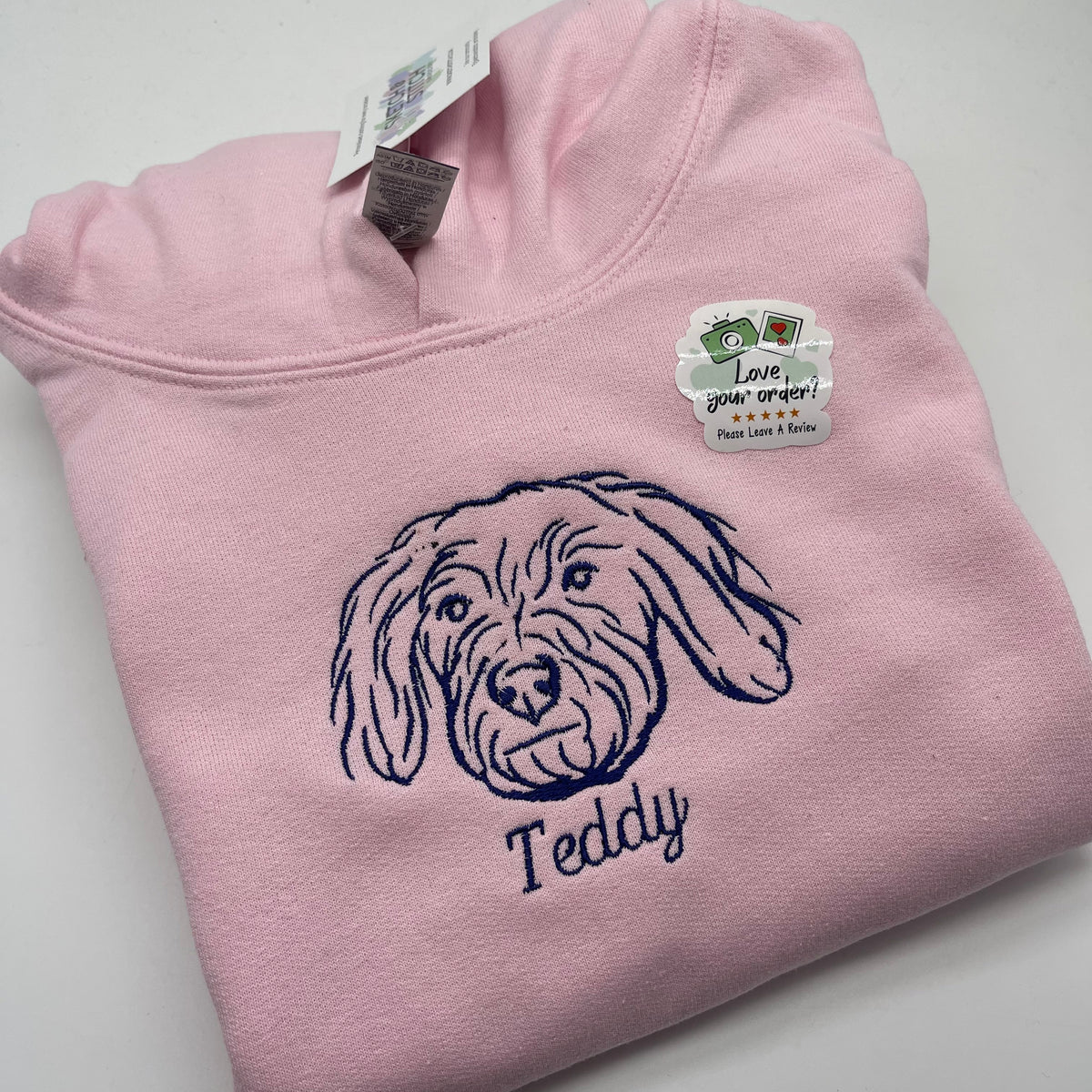 Kids hoodie personalised photo outline