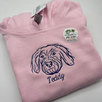 Kids hoodie personalised photo outline