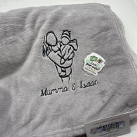 Personalised photo outline blanket
