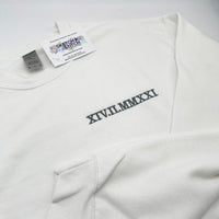 Adult sweatshirt personalised text - left chest