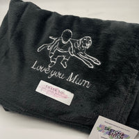 Personalised photo outline blanket