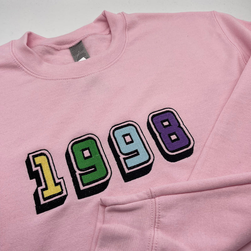 Adult Sweatshirt With Personalised 3D Text and Initials