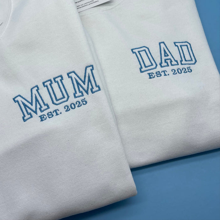 Women's sweatshirt personalised Mum est date