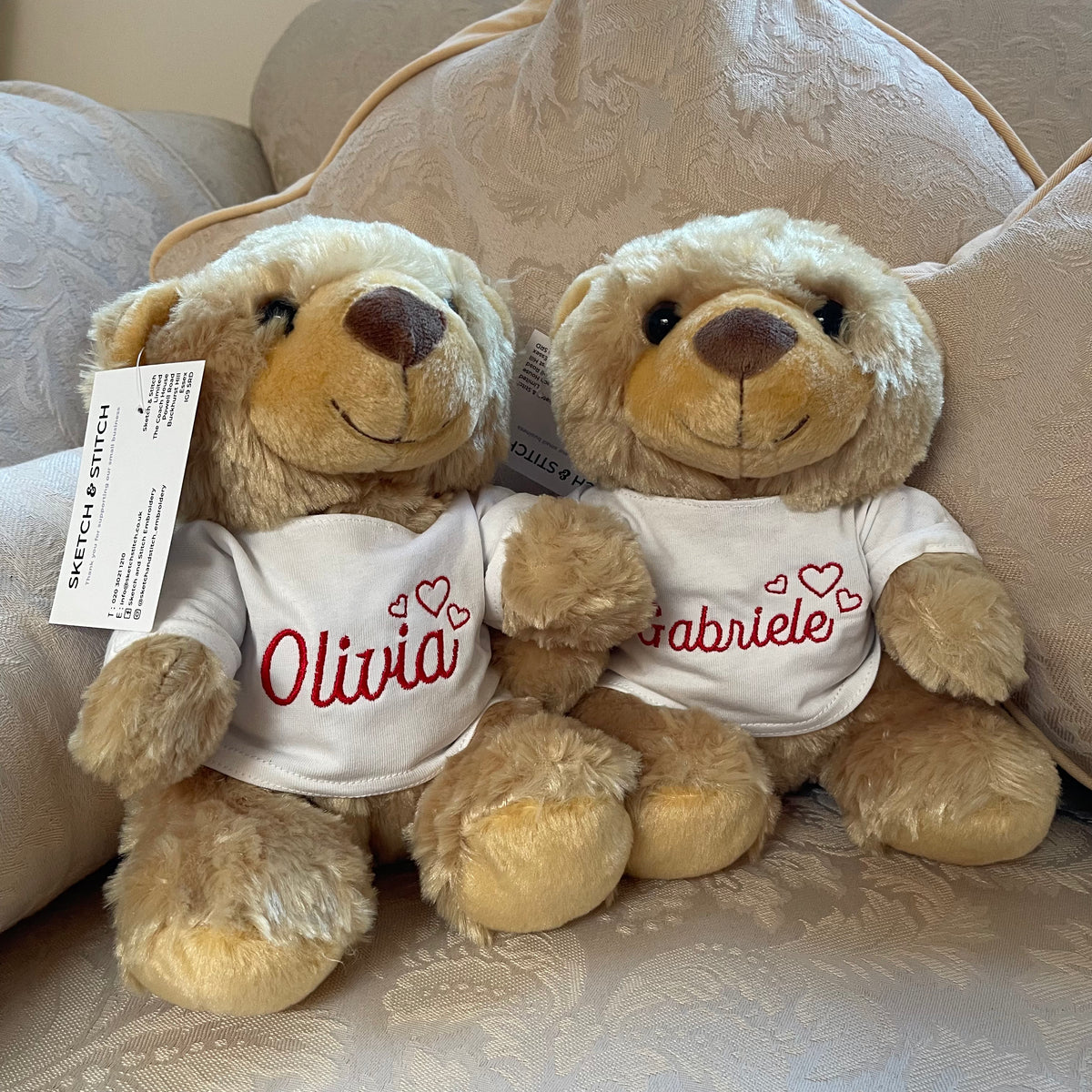 Personalised classic teddy bear