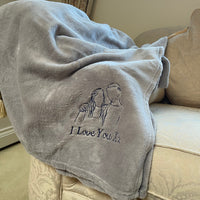 Personalised photo outline blanket