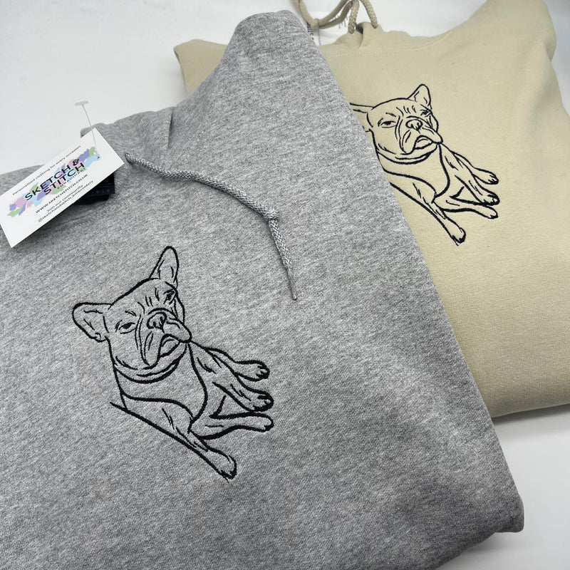 SPECIAL OFFER - Two Adult hoodies personalised photo outlines