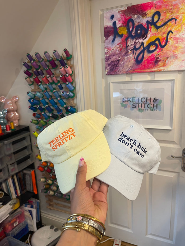 Personalised Slogan Unisex Cap