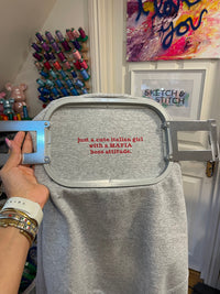 Adult sweatshirt personalised mini slogan