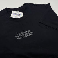 Adult t-shirt personalised mini slogan