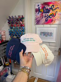 Personalised Slogan Unisex Cap