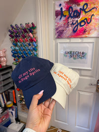 Off my tits on slogan unisex cap