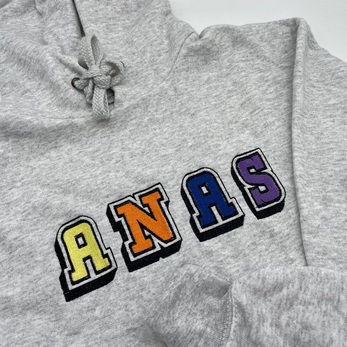 Adult hoodie personalised 3D text or initials