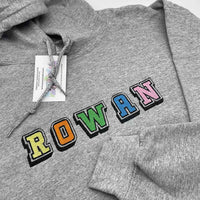 Adult hoodie personalised 3D text or initials