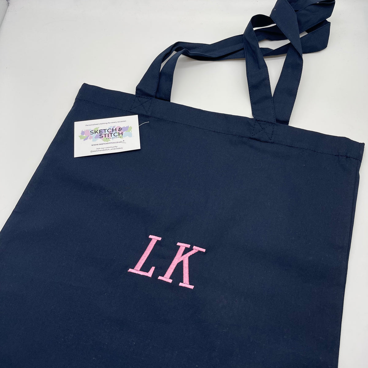 Tote bag personalised text
