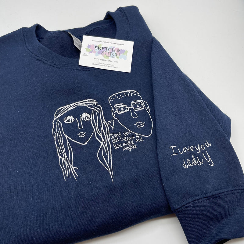 Mother's Day Personalised Kids Drawing Women's Sweatshirt