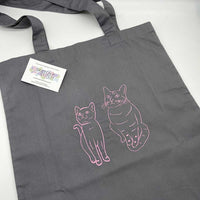 Tote bag personalised photo outline - Sketch & Stitch