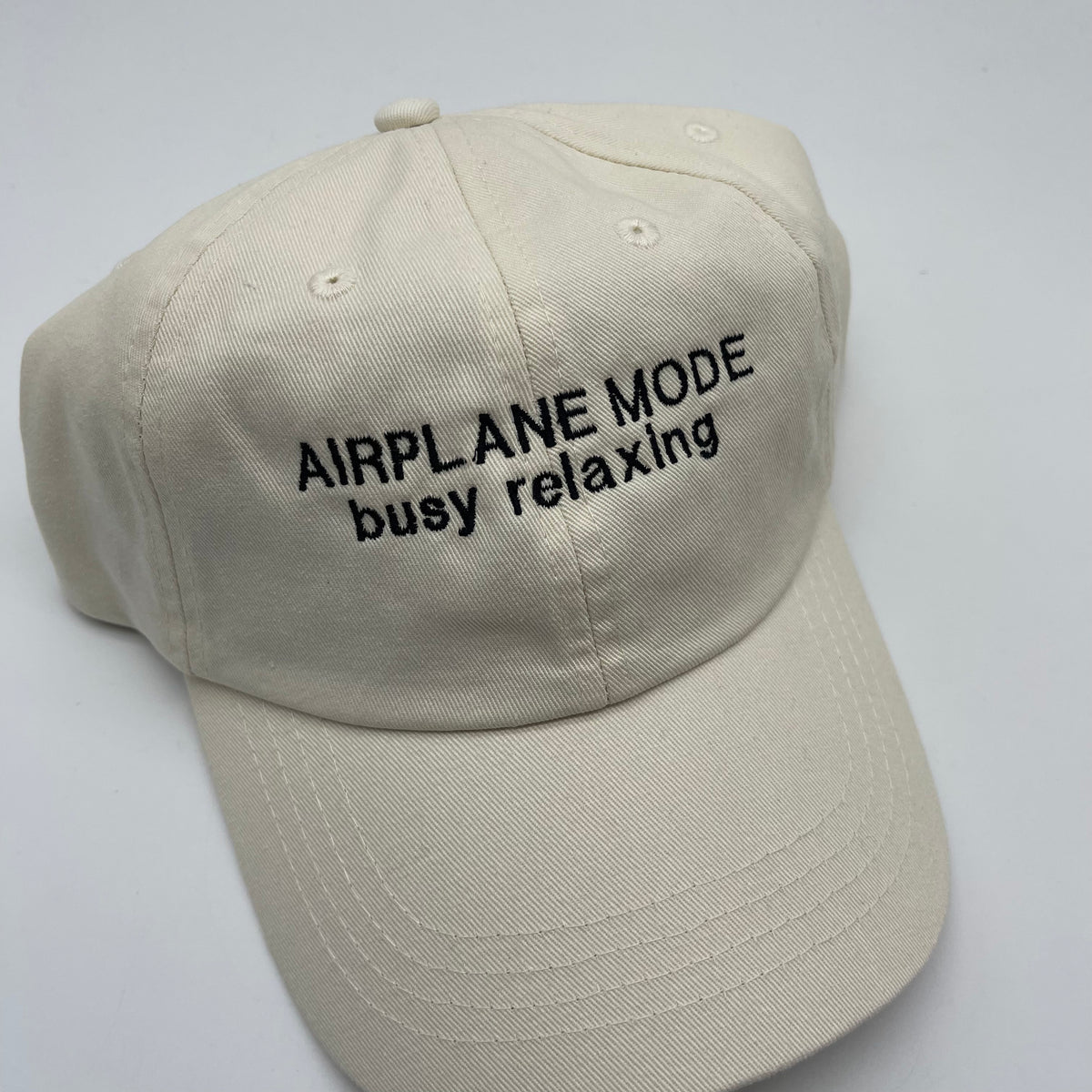 Cap sample Airoplane mode slogan