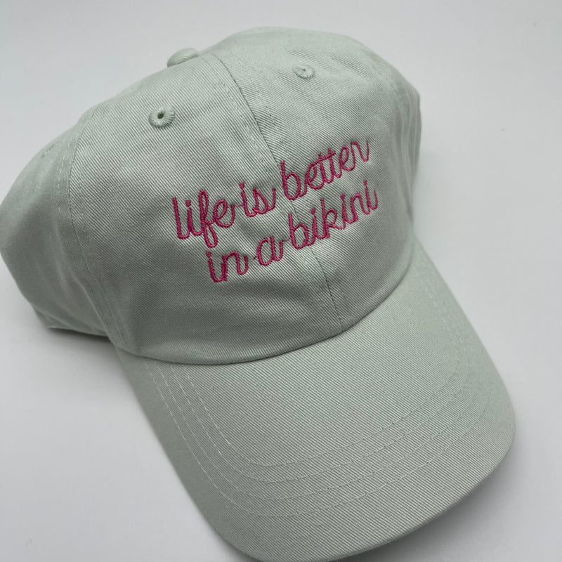 Cap sample bikini slogan