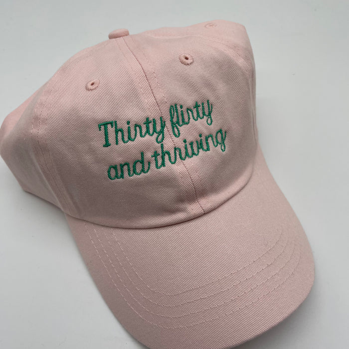 Cap sample thirty flirty & thriving