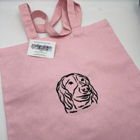 Tote bag personalised pet photo outline