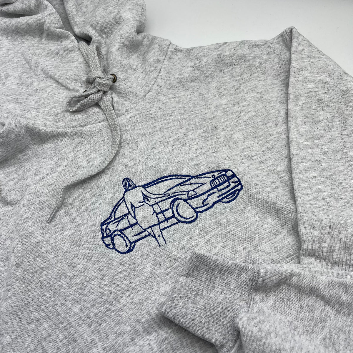 Men's Father's Day hoodie personalised car and motorbike photo outline