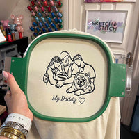 Adult hoodie personalised photo outline - Sketch & Stitch