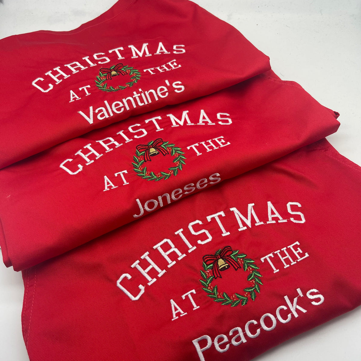 Adults personalised Christmas apron