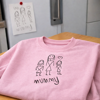 Mother's Day Personalised Kids Drawing Women's Sweatshirt