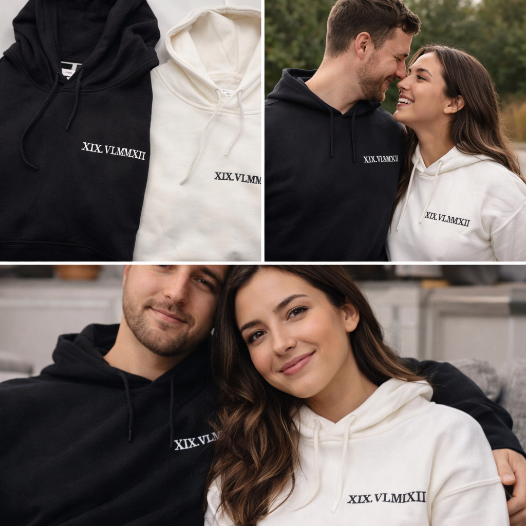 Adult hoodie personalised text- left chest