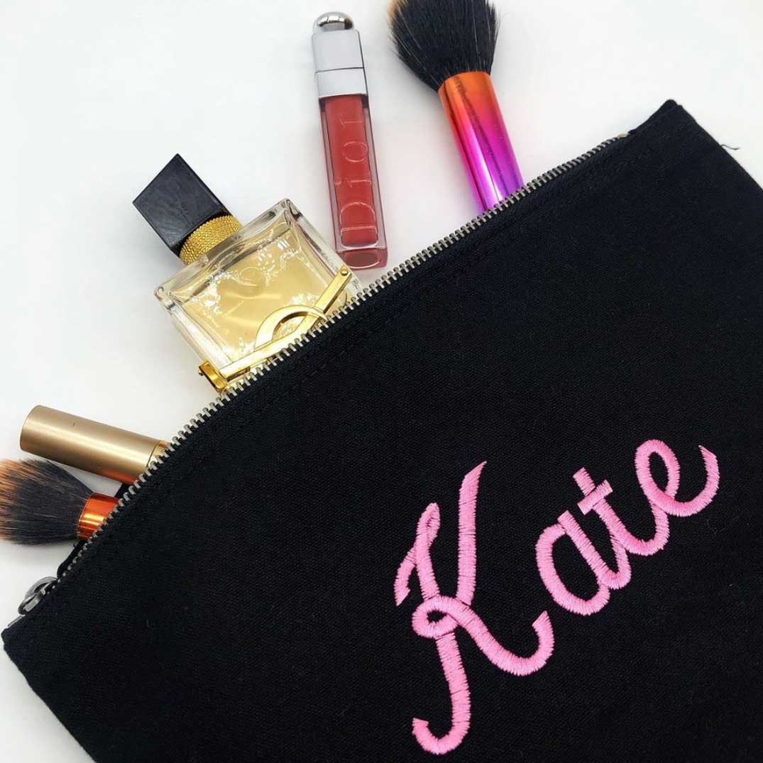 Medium accessory bag  personalised text