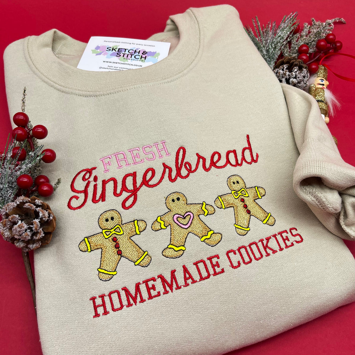 Adult sweatshirt Christmas cookies