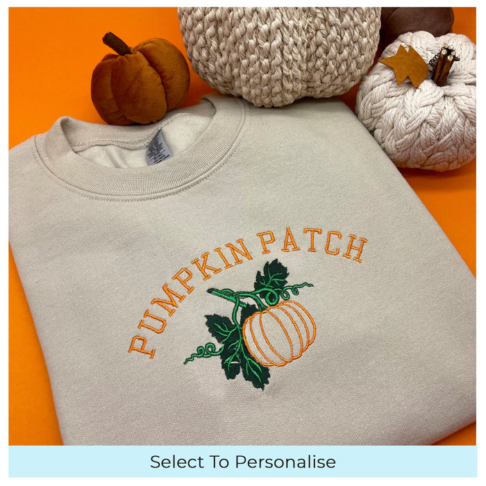 Adult sweatshirt Halloween pumpkin patch