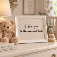 Personalised Handwriting Embroidery Frame
