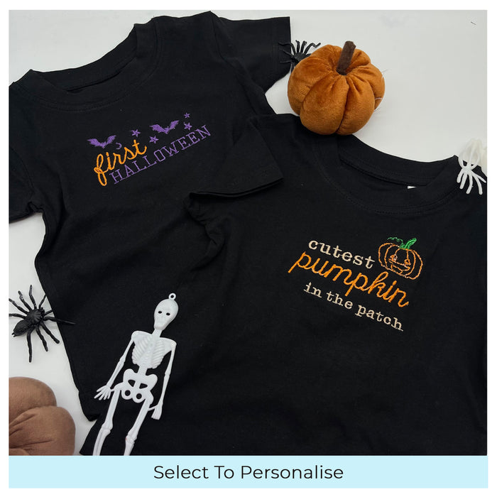 Baby Halloween t-shirt cutest pumpkin