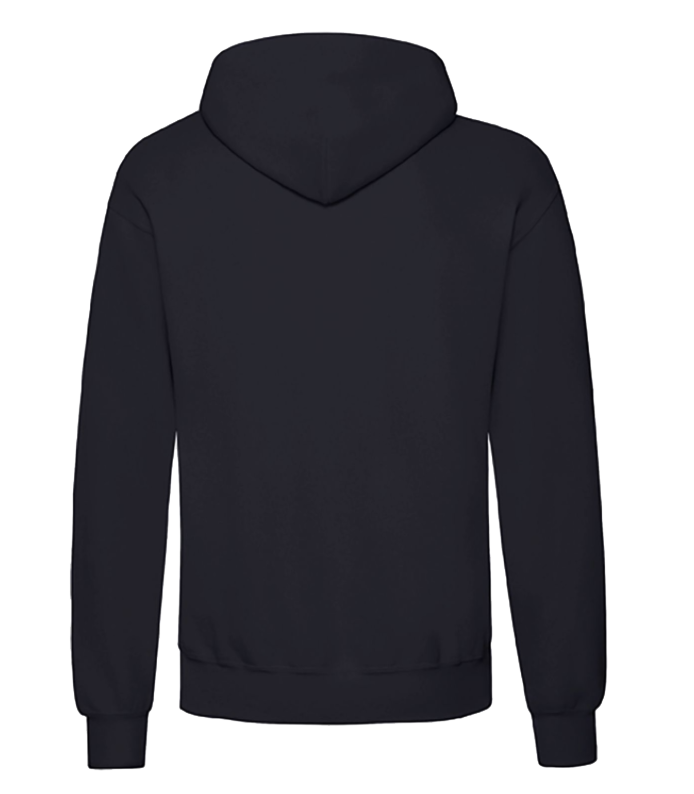 Adult hoodie personalised large photo outline- back