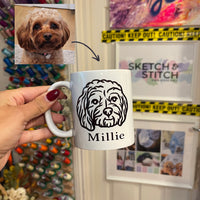 Personalised Printed Photo Outline Mug