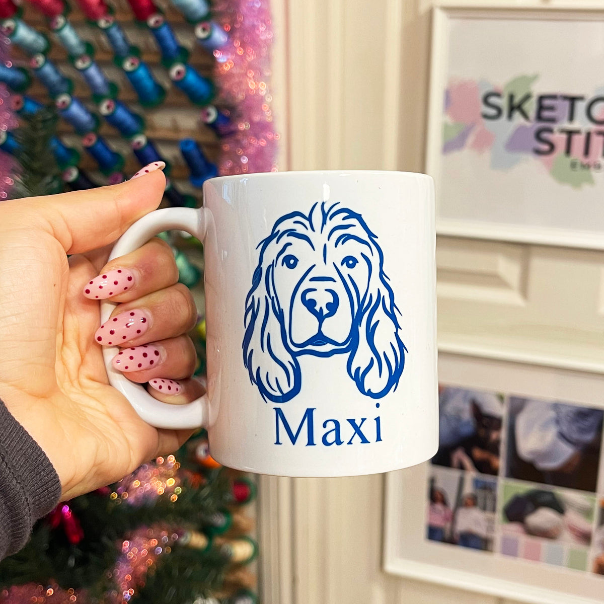 Personalised Printed Photo Outline Mug