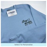 Women's sweatshirt personalised boy Mama date