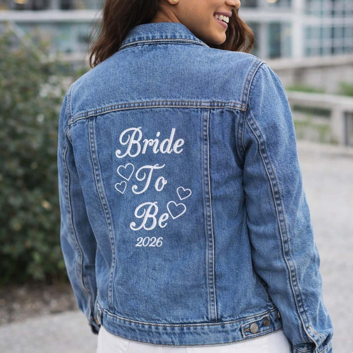 Bride To Be Personalised Denim Jacket - Sketch & Stitch