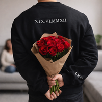 Adult sweatshirt personalised roman numerals