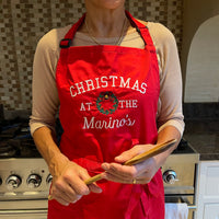 Adults personalised Christmas apron