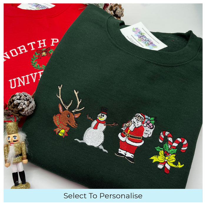 Adult sweatshirt Christmas characters