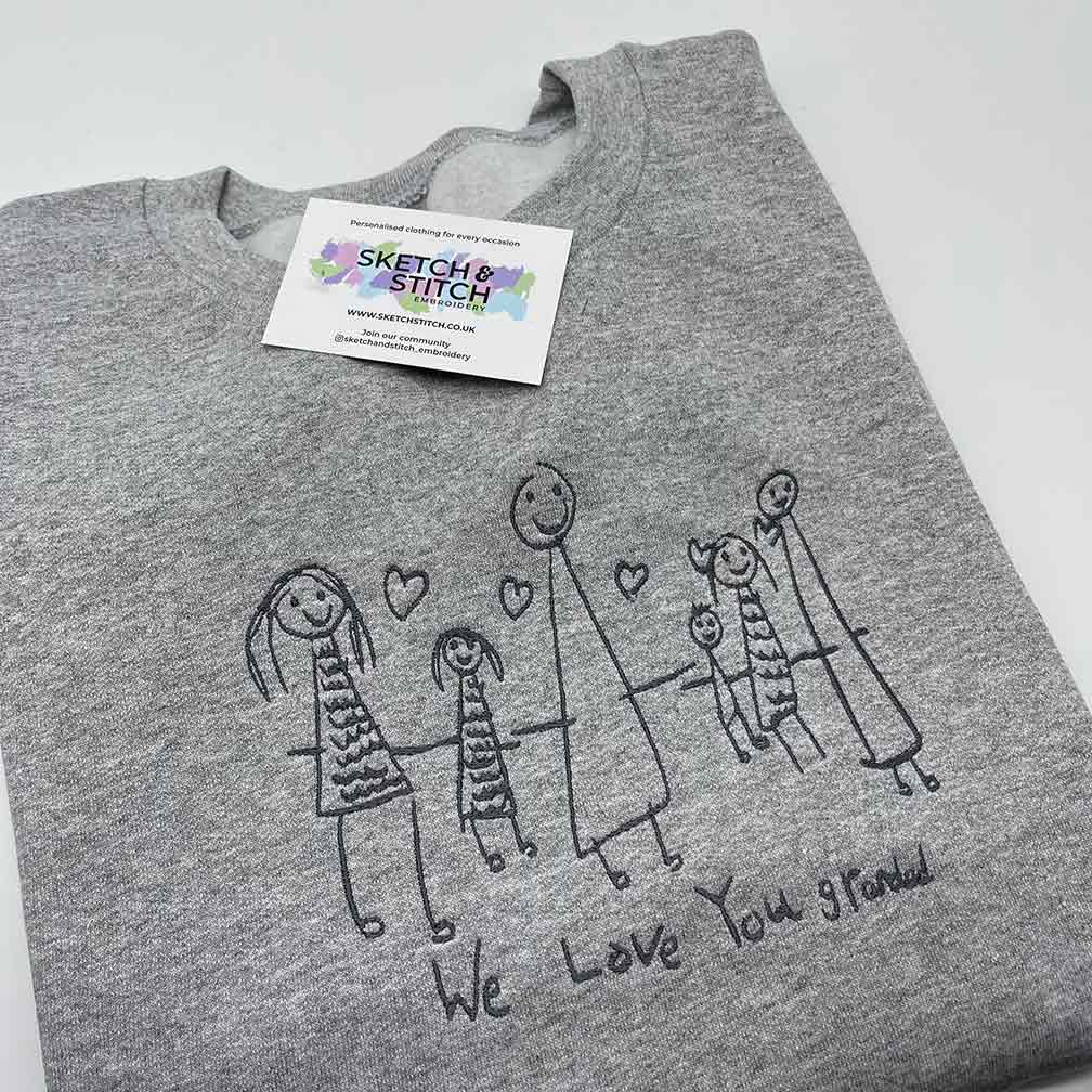 Mother's Day Personalised Kids Drawing Women's Sweatshirt - Sketch & Stitch