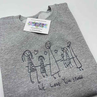 Mother's Day Personalised Kids Drawing Women's Sweatshirt - Sketch & Stitch