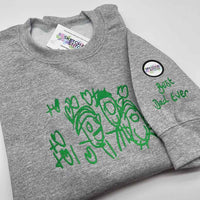 Adult sweatshirt personalised kids drawing - Sketch & Stitch
