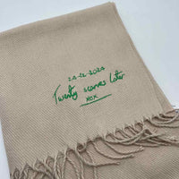 Unisex classic scarf personalised message - Sketch & Stitch