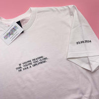 Adult t-shirt personalised mini slogan - Sketch & Stitch