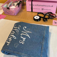 Mrs Personalised Denim Jacket - Sketch & Stitch