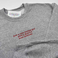 Adult sweatshirt personalised mini slogan - Sketch & Stitch
